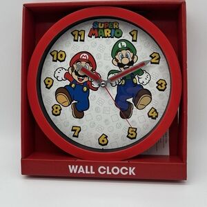Super Mario Brothers Red Wall Clock